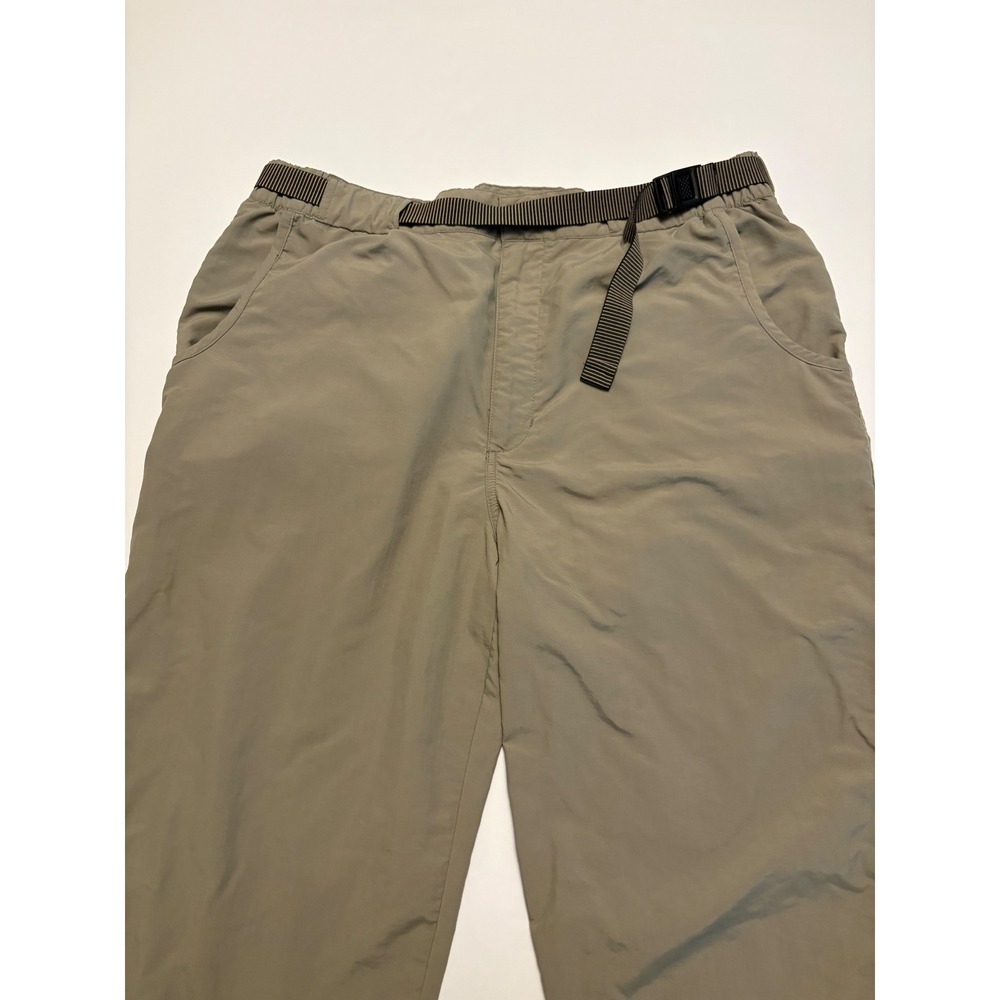 RailRiders Hiking Pants Mens Large Khaki Nylon Integrated Belt Technical Utility